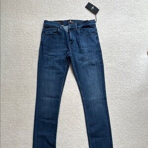 7 For All Mankind Blue Slim Jeans